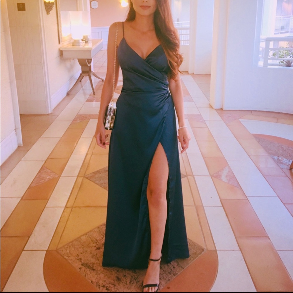 STUNNING satin maxi Gown